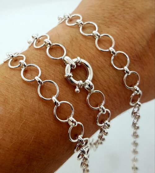 Pulsera Plata 925 circulos