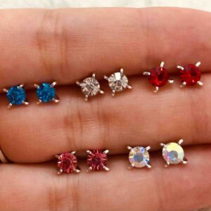 Aros abridores strass cuatro grifas chatas