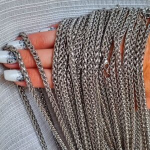 Cadena Tejida Gruesa Acero Quirurgico