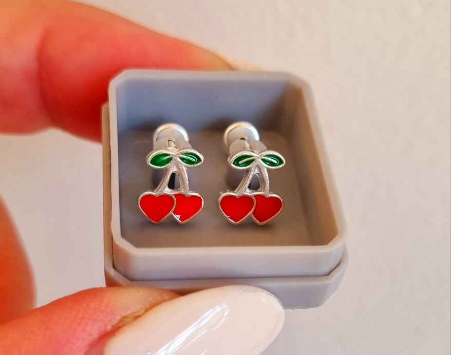 Abridores guindas de corazon esmaltadas