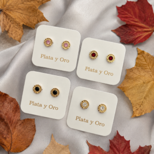 Aros Bvulgary Plata y Oro 6mm