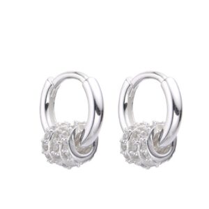 Aros Huggies 10mm cubics 1 aroe 3 hilos