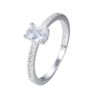 Anillo medio sin fin con cubic central