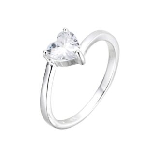Anillo cubics corazon