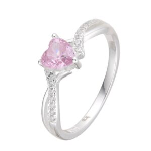 Anillo cubics corazon