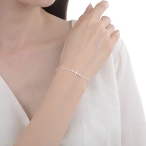 Pulseras cruz y punto de Luz