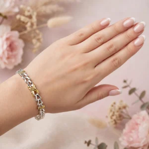 Pulsera en v y x